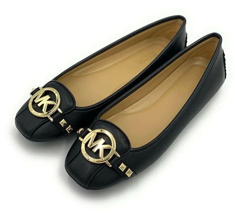 michael michael kors fulton mk buckle leather moccasin flats|Michael michael kors fulton moc flats + FREE SHIPPING.